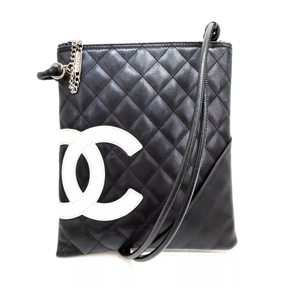CHANEL CC CAMBON CALFSKIN LEATHER CROSSBODY BAG - Picture 1 of 8